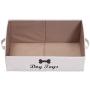 Geyecete Large Dog Toys Storage Bins - Foldable Fabric Trapezoid Organizer Boxes with Handle, Collapsible Basket for Dog Toys