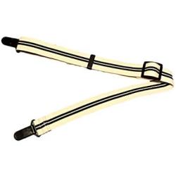 Barkertime Dog Diaper Suspender - Black Stripes on White Adjustable Suspender to Keep Dog Diapers On