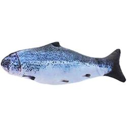 BeneGreat Electric Realistic Kicker Fish Toy Doll,Plush Simulation Dancing Fish Cat Catnip Toy,Funny Pets Pillow Chew Bite Kick Supplies for Cat/Kitty/Kitten Flopping Fish