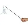 BeesClover Carbon Fibre Blue Telescopic Pet Cat Funny Teaser Stick with Feather Bell Interactive Exercise Toy pet Gift BeesClover Carbon Fibre Blue Telescopic Pet Cat Funny Teaser Stick with Feather Bell Interactive Exercise Toy pet Gift