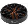 Freefa Slow Feeder Dog Bowl Bloat Stop Dog Food Bowl Maze Interactive Puzzle Non Skid, Come with Free Travel Bowl (Black1, for Large Dogs)
