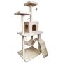 HENGFU Cat Kitten Tree Activity Centre Climbing Tower Stable with Sisal Scratching Post Condo Hammock Cat Scratcher Play Toy