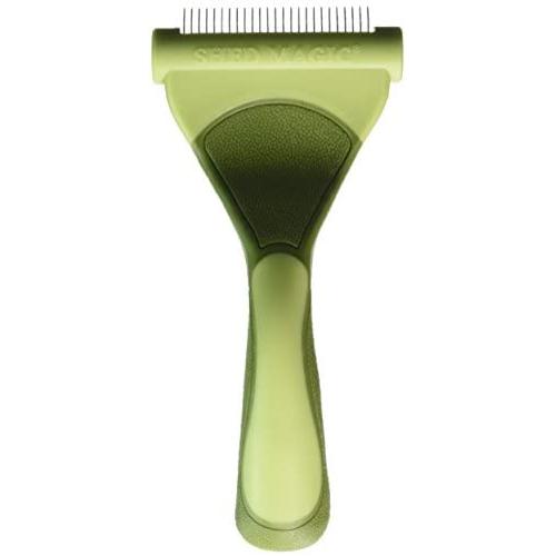 Safari by Coastal Shed Magic De-Shedding Tool with Stainless Steel Blades for Dogs with Medium to Long Hair