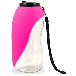 Flipo Fold A Bowl Travel Water Bottle and Bowl for Pets, 26 OZ Pet Water Bottle with Collapsible Dog Bowl, Portable Pet Water Dispenser for Traveling and Walking