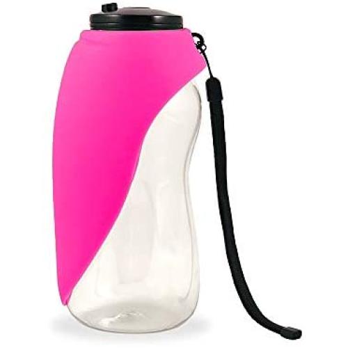 Flipo Fold A Bowl Travel Water Bottle and Bowl for Pets, 26 OZ Pet Water Bottle with Collapsible Dog Bowl, Portable Pet Water Dispenser for Traveling and Walking
