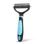 Pet Grooming Tool - 2 Sided Undercoat Rake for Cats & Dogs - Safe Dematting Rakes Comb for Easy Mats & Tangles Removing Open Knot Pet Grooming Tool - 2 Sided Undercoat Rake for Cats & Dogs - Safe Dematting Rakes Comb for Easy Mats & Tangles Removing Open Knot