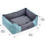 Amazon Basics Water-Resistant Pet Bed, Rectangular