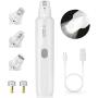 Croci Dog Nail Grinder with LED Light Quiet 15h Working Time - Professional 2-Speed Pet Nail Trimmer Electric Rechargeable Pet Nail Grinder Nail File for Large Medium Small Dogs and Cats