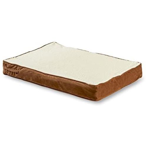 Oscar Orthopedic Small (36 x 24 in.) Mocha Rectangle Pillow Style Dog Bed