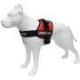 ALBCORP Service Dog Vest Harness - Reflective - Woven Polyester & Nylon, Comfy Mesh Padding, Medium, RED