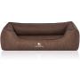Knuffelwuff Artificial Leather Orthopaedic Dog Bed Rockland XXL Large 120 x 85cm Brown