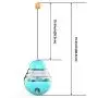 PAOPO Cat Slow Feeder Ball,Cat Food Dispenser Slow Eating Interactive Cat Toy Ball Detachable Tumbler Shaped Pet Treat Ball