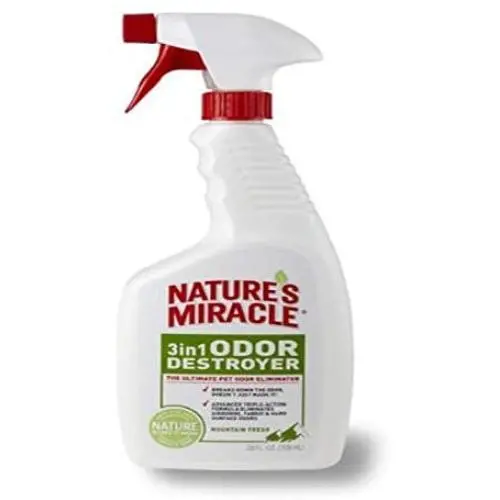 Natures Miracle 3-in-1 Odor Destroyer, Mountain Fresh Scent, 24-Ounce