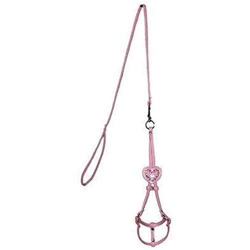 Hip Doggie Heart Step-in Dog Harness in Pink