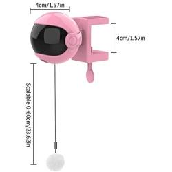 Grehod Funny Pet Toy Electric Cat Toy Funny Cat Ball Automatic Lifting Spring Rod Toy Ball Interactive