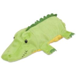 Petmate 54199 Squeakbottles Gator Dog Toy, Green