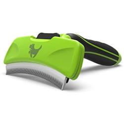 ORFELD Pet Grooming Brush Reduces Shedding by Up to 95% Perfect for Dogs and Cats, Curved Brush Protect Pets