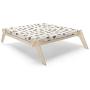 Primetime Petz Pet Lounge, Raised Indoor Pet Bed for Cats or Small Dogs, Reversible Fabric Hammock (Neutral Paint Spots/Crosses)