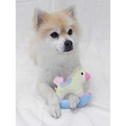 Rocking Horse Pet Plush Toy for Small Dogs Funny Squeaky Toys Pet Dog Teeth Puppy Chew Sound Novelty for Small Dogs Plush Dog Toys