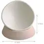 ALBOLET Dog Cat Bowl - Anti-Slip Bulldog Food Bowl Cat Dish Detachable Rubber Dog Bowl Pet Sterile Tilted Dog Cat Feeder Slope Base ALBOLET Dog Cat Bowl - Anti-Slip Bulldog Food Bowl Cat Dish Detachable Rubber Dog Bowl Pet Sterile Tilted Dog Cat Feeder Slope Base