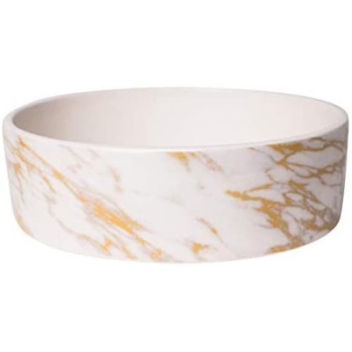 Park Life Designs Large Pet Bowl, Daze Pattern, 8-1/2 inch Heavyweight Ceramic Dish Stays Put, Microwave and Dishwasher Safe