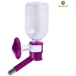 SunGrow Water Bottle, No Drip Dispenser Bottle, Secure Nozzle and Stainless Steel Drinking Head, Easy to Install in Cage or Crate, Refills Quickly, Keep Pets Hydrated