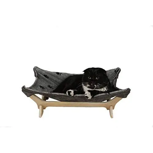 Cat Hammock with Stand | Natural Material Cats Love for Any Cat Lover Cat Hammock with Stand | Natural Material Cats Love for Any Cat Lover
