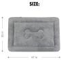 Large Dog Bed Crate Mat Mattress Anti-Slip Washable Soft Mattress Kennel Pads 47 inches