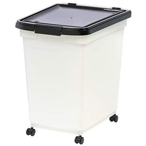 IRIS USA Airtight Pet Food Container, Black MP-350