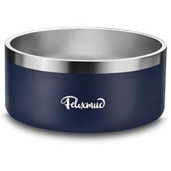 Felixmuc Dog Bowl Stainless Steel Dog Water Bowl Non-Slip Dog Food Bowls Pet Feeder Bowls for Large Medium Dogs Cats, Holds 64 Ounces