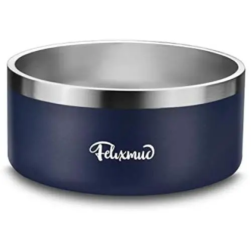 Felixmuc Dog Bowl Stainless Steel Dog Water Bowl Non-Slip Dog Food Bowls Pet Feeder Bowls for Large Medium Dogs Cats, Holds 64 Ounces Felixmuc Dog Bowl Stainless Steel Dog Water Bowl Non-Slip Dog Food Bowls Pet Feeder Bowls for Large Medium Dogs Cats, Holds 64 Ounces