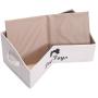 Geyecete Large Dog Toys Storage Bins - Foldable Fabric Trapezoid Organizer Boxes with Handle, Collapsible Basket for Dog Toys