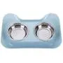 UUME Pets Cute Pet Products Stainless Steel Double Bowl Cat Supplies Feeder Dog Bowls Cat Bowls Bowls(Blue) UUME Pets Cute Pet Products Stainless Steel Double Bowl Cat Supplies Feeder Dog Bowls Cat Bowls Bowls(Blue)