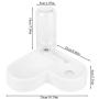 Dog Water Bowl Dispenser, Automatic Plastic Right Angle Design Pet Feeder, for Small Dog Cats