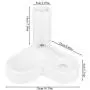Dog Water Bowl Dispenser, Automatic Plastic Right Angle Design Pet Feeder, for Small Dog Cats Dog Water Bowl Dispenser, Automatic Plastic Right Angle Design Pet Feeder, for Small Dog Cats