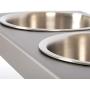 PetFusion Elevated Dog Bowls, Cat Bowls -- Premium anodized Aluminum feeder (Short 4'', Tall 8'' options). US FOOD GRADE Stainless Steel raised bowls