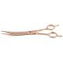 LILYS PET Professional PET Dog Grooming Scissors Cutting&Curved&Thinning Shears,Round Hole Design, Shark Teeth Thinning Scissor