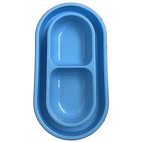 With You6688 Dog Pet Cat Bowl - Pet Dog Cat Food Water Feeding Double Anty Ants Bowl Colors May Vary