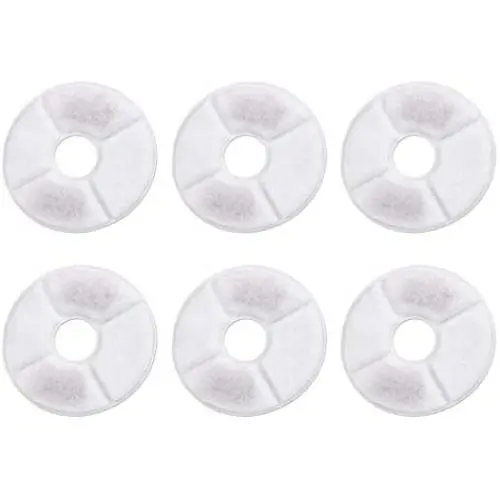 avbxcuecc Cat Fountain Filters Keeps Water Clear 6 Pack Activated Carbon Filter for Cat Flower Fountain Supplies avbxcuecc Cat Fountain Filters Keeps Water Clear 6 Pack Activated Carbon Filter for Cat Flower Fountain Supplies