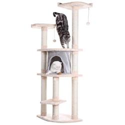 Aeromark International Armarkat Cat Tree Furniture Condo, Height- 60-Inch to 70-Inch