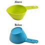 YhwangX Pet Food Scoops 4 Sizes Multi-purpose Plastic Measuring Cup Multicolor Utility Scoops Set for Dog Cat Food Set of 4