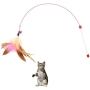 Perfttyycwwj Catnip Toys. Cat Toy Wire Feather Interactive Cat Wand Training Kitty Wand Toy with Bead Bell Interesting Kitty Toy Pet Supplies