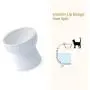 TAMAYKIM Ceramic Raised Cat Bowls, Food and Water Bowls Set for Cats, Porcelain Elevated Stress Free Feeding Pet Dish, Dishwasher and Microwave Safe, 2 Pack TAMAYKIM Ceramic Raised Cat Bowls, Food and Water Bowls Set for Cats, Porcelain Elevated Stress Free Feeding Pet Dish, Dishwasher and Microwave Safe, 2 Pack