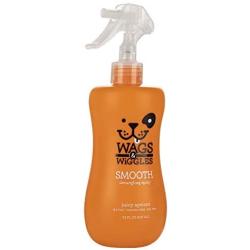 Wags & Wiggles Smooth Detangling Spray in Juicy Apricot | Dog Grooming Detangler Spray | Dog Freshening Spray, 12 Ounces