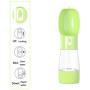 Haqi Dog Water Bottle for Walking, Multifunctional and Portable Dog Travel Water Dispenser with Food Container,Detachable Design Combo Cup for Drinking and Eating,Suitable for Cats and Puppy