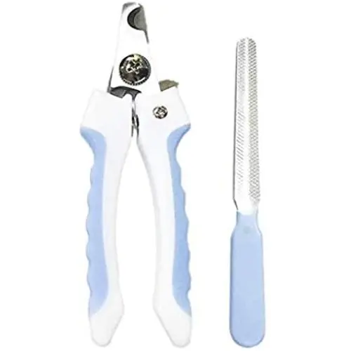 SunGrow Pet Nail Clippers and File Set, 6-inch Clipper and 5-Inch File, Razor Sharp Blade with Safety Switch, Professional Pet Grooming Tools Suitable for Dogs and Cats SunGrow Pet Nail Clippers and File Set, 6-inch Clipper and 5-Inch File, Razor Sharp Blade with Safety Switch, Professional Pet Grooming Tools Suitable for Dogs and Cats
