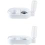 kimpets Pet Fountain Drinking Water pet Portable Water Fountain Double Bowl; Automatic Water and Food Bowls for Cats and Small Dog