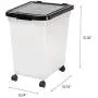 IRIS USA Airtight Pet Food Container, Black MP-350 IRIS USA Airtight Pet Food Container, Black MP-350