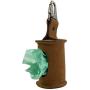 Taco Dog, Thick Poop Bag Handmade from Full Grain Leather - Convenient Carrier for Poop Bag Storage - Plastic Free, Leash or Collar Accessory - Easy Attachment, Reloading, Dispensing - Old Tobacco