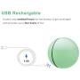 Funny Interactive Cat Toy Ball with LED Light USB Charging Rotate Scroll in All Directions Stimulate Pets Hunting Chasing